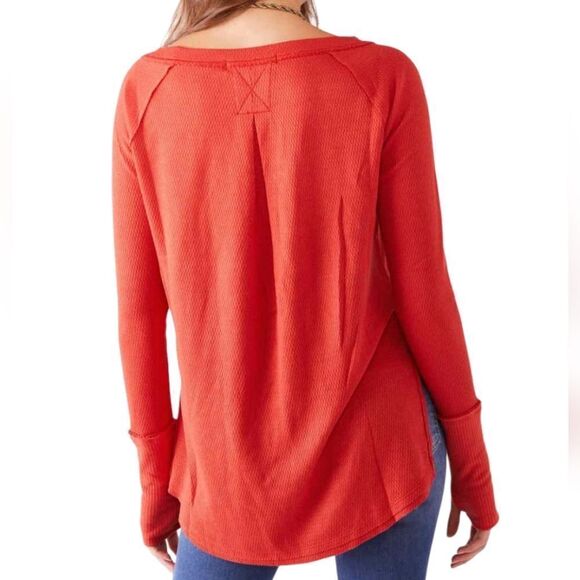 Free People We The Free Snowy Thermal Top, Large - Picture 3 of 7